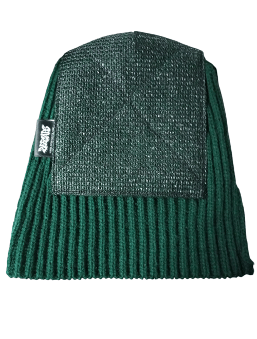 Image of ribbed knit spin beanie