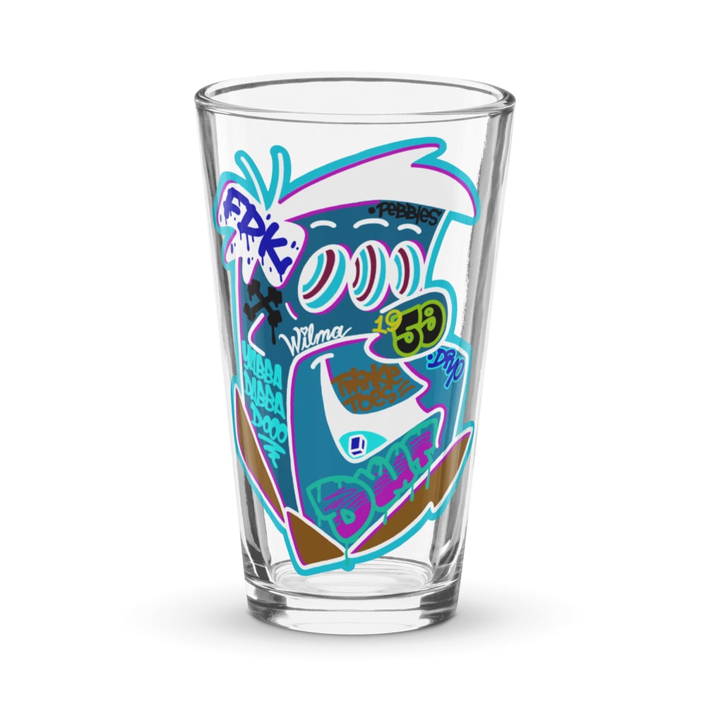 Inverted Yabba Shaker pint glass