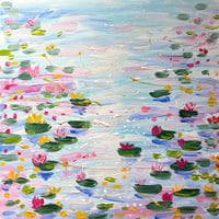 Image 5 of Custom Size Extra Large Art - Waterlilies 