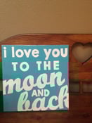 Image of I Love You to the Moon & Back painting (12x12)