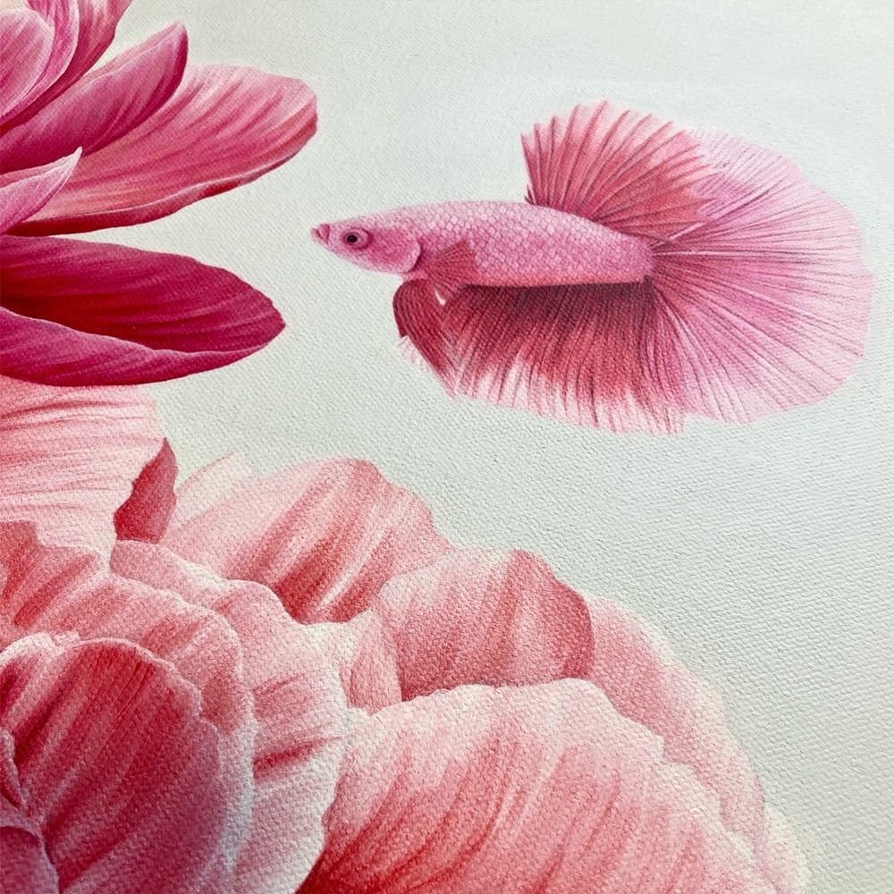 “Betta in Pink” Original Painting