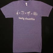Image of Purple fuzzy math T-Shirt