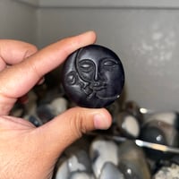 Image 2 of Fluorite Sun/Moon Face Carving