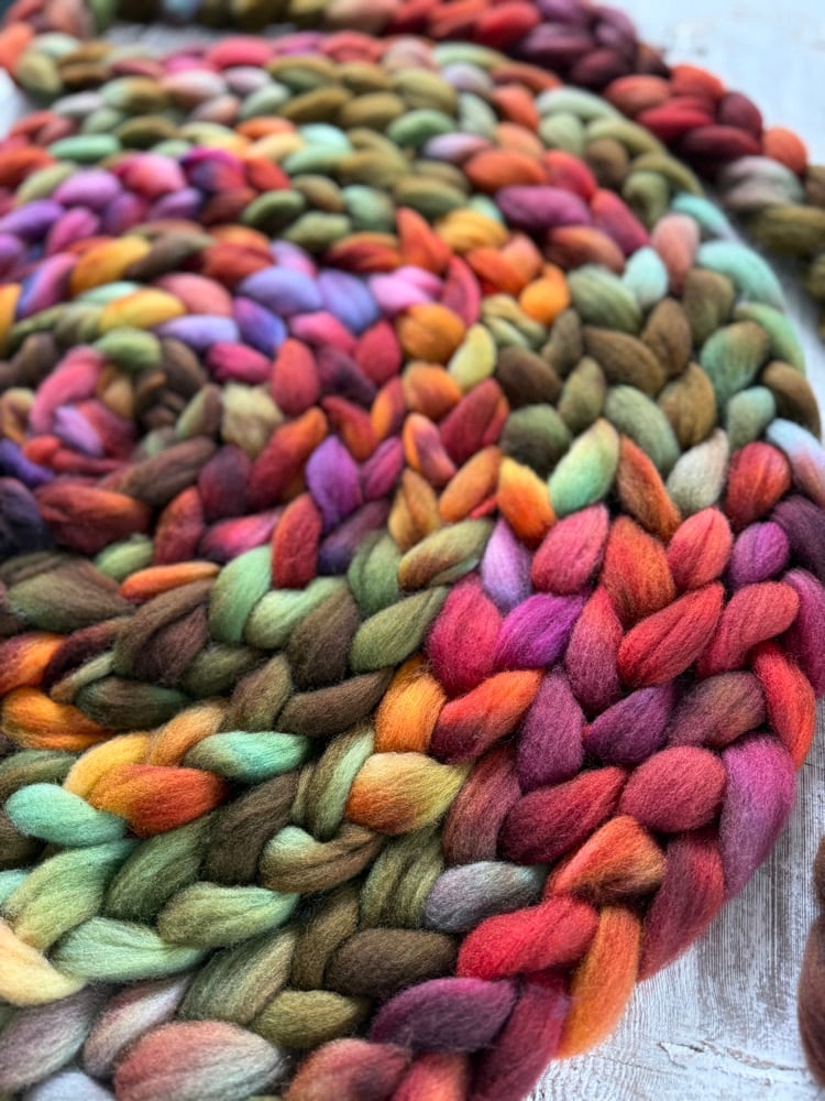  Rainbow Rust, on 9-Mile Cormo: 100% USA Cormo