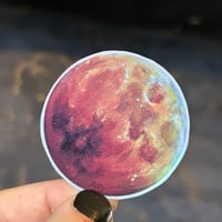 Image 4 of Blood moon holographic artwork sticker