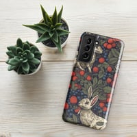 Image 17 of Boho Nature Cottagecore Inspired White Rabbits Among Berries Tough case for Samsung®