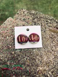 Saloon Button Earrings