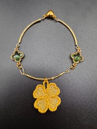 Image 1 of Four Leaf Clover Bracelet