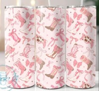 Bows & boots 20oz tumbler