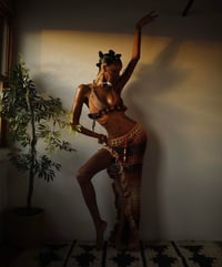 Image 2 of SHADES OF BROWN MAXI SKIRT 