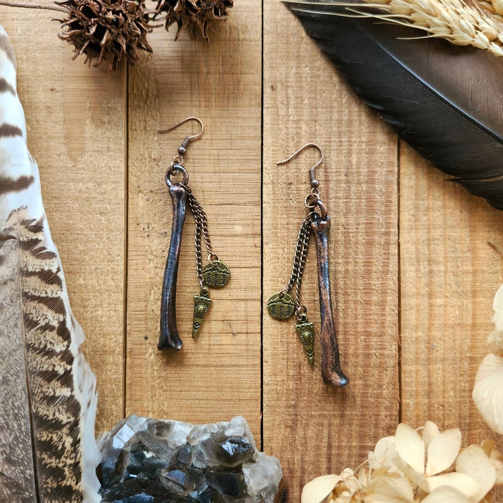 Image of Rabbit Bone Earrings