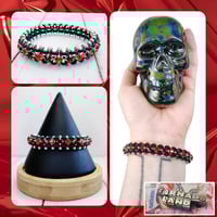 Image 1 of Goth Queen Big Bling Bangle Bracelet