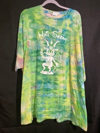 Image 1 of 3XL Hail Satan Tie Dye Shirt 2