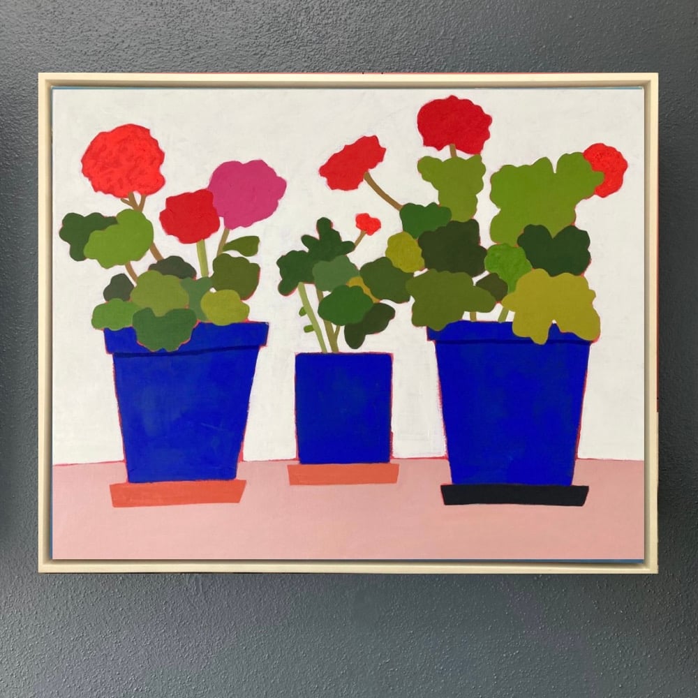 Image of Geraniums on the Patio