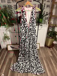 Image 1 of triangle racer back printed dress