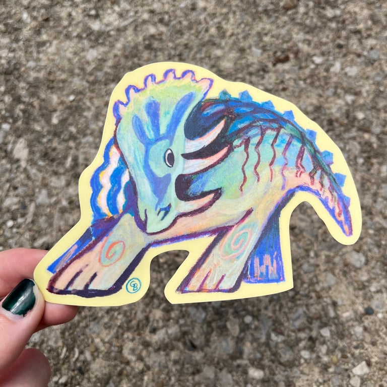 Triceratops sticker