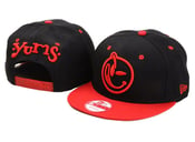 Image of Yums Black And Red Snapback by New Era