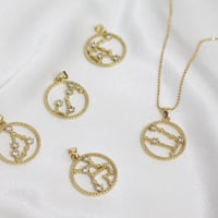 Image 1 of Zodiac Constellation Necklace 
