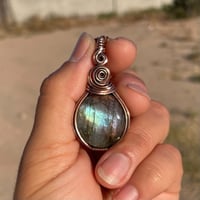 Image 2 of Round Labradorite Pendant 💜