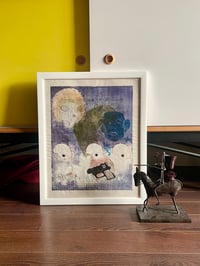 Image 1 of “Ad Memoriam II”, Mid Century Mixed Media Print