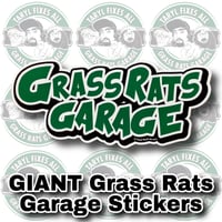 Image 2 of GIANT Grass Rats Garage Stickers