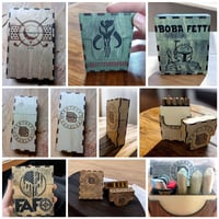 Image 1 of Personalized Wooden Travel Cigar Box, Travel Cigar Case, Custom Handmade *NOT CUSTOMIZABLE*