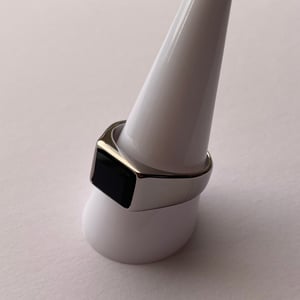 Image of Onyx Alpha Ring │S925 Sterling Silver