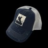 Horse Patch Mesh Hat (Washed Navy)