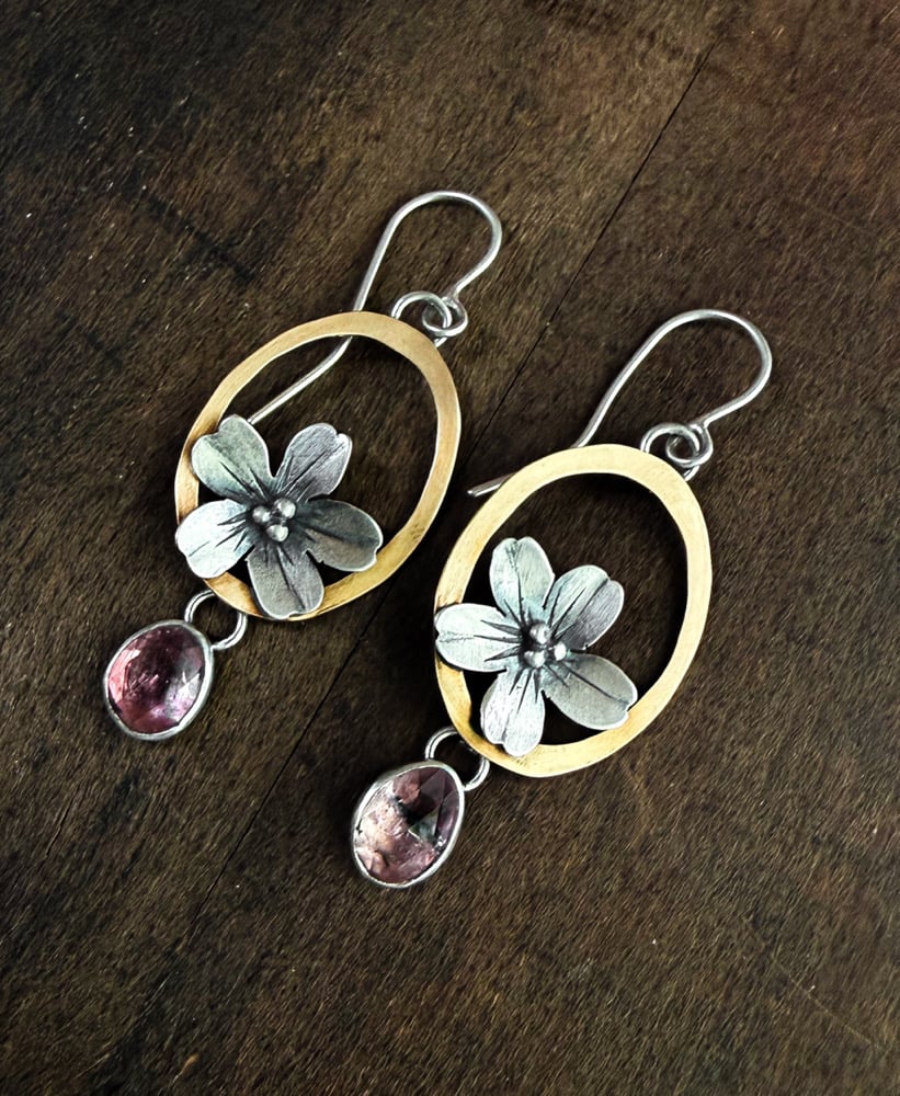 Image of Cherry Blossom Dangle Earrings