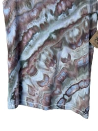 Image 3 of ♻️ UPCYCLED L Supima Cotton Blend Knit Tank in Stone Agate Ice Dye