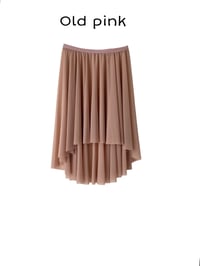 Old Pink High low mesh full rehearsal circle skirt 