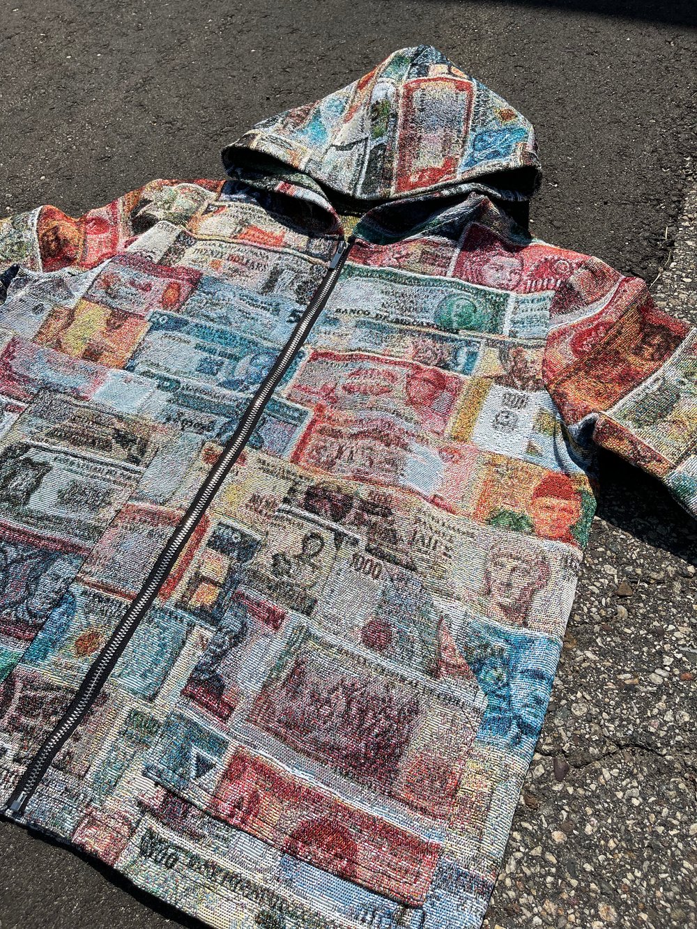Foreign Currency Zip-Up Jacket 2.0