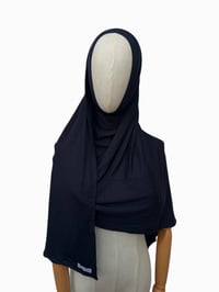 Navy Blue Jersey Hijab