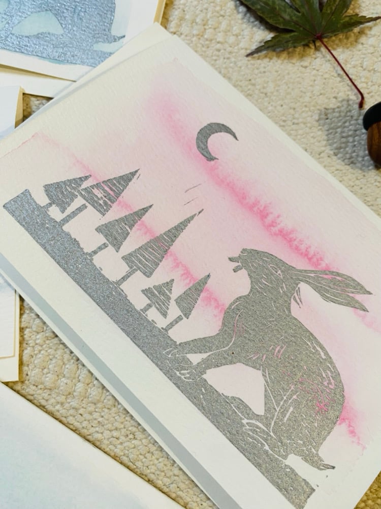 Image of Arctic Hare Watercolour Cards