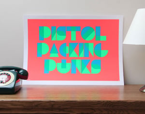 Image of Pistol Packing Punks print