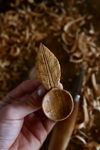 Image 1 of . Cherry Leaf Scoop 