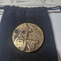 Image 2 of Dr gonzo brass coin 
