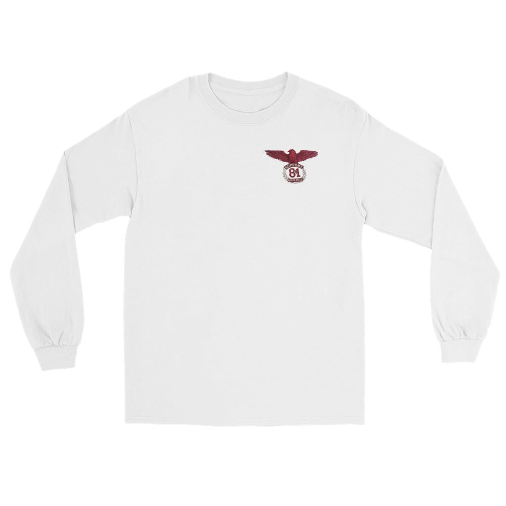 Red and White State Long Sleeve Shirt