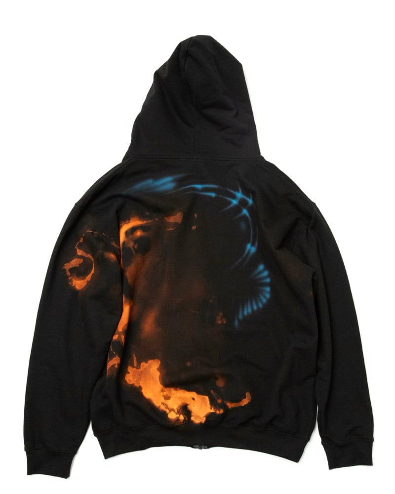 IMPLY — COLD F33T - Angel Fading Zip-Up Hoodie (Black)