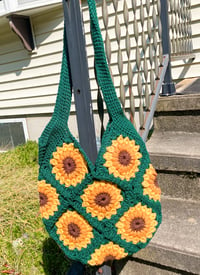 Image 1 of Green Sunflower Bag