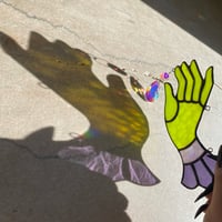 Image 4 of Zombie Victorian Hands Lime Green