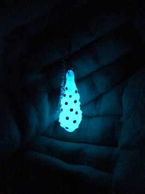 Glow in the Dark Frog Egg Pendant 