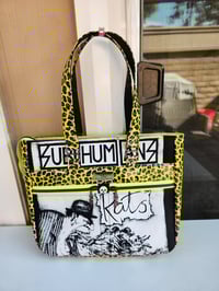 Image 2 of Subhumans punk rock leopard shoulder bag 