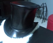Image of Leather Top Hat