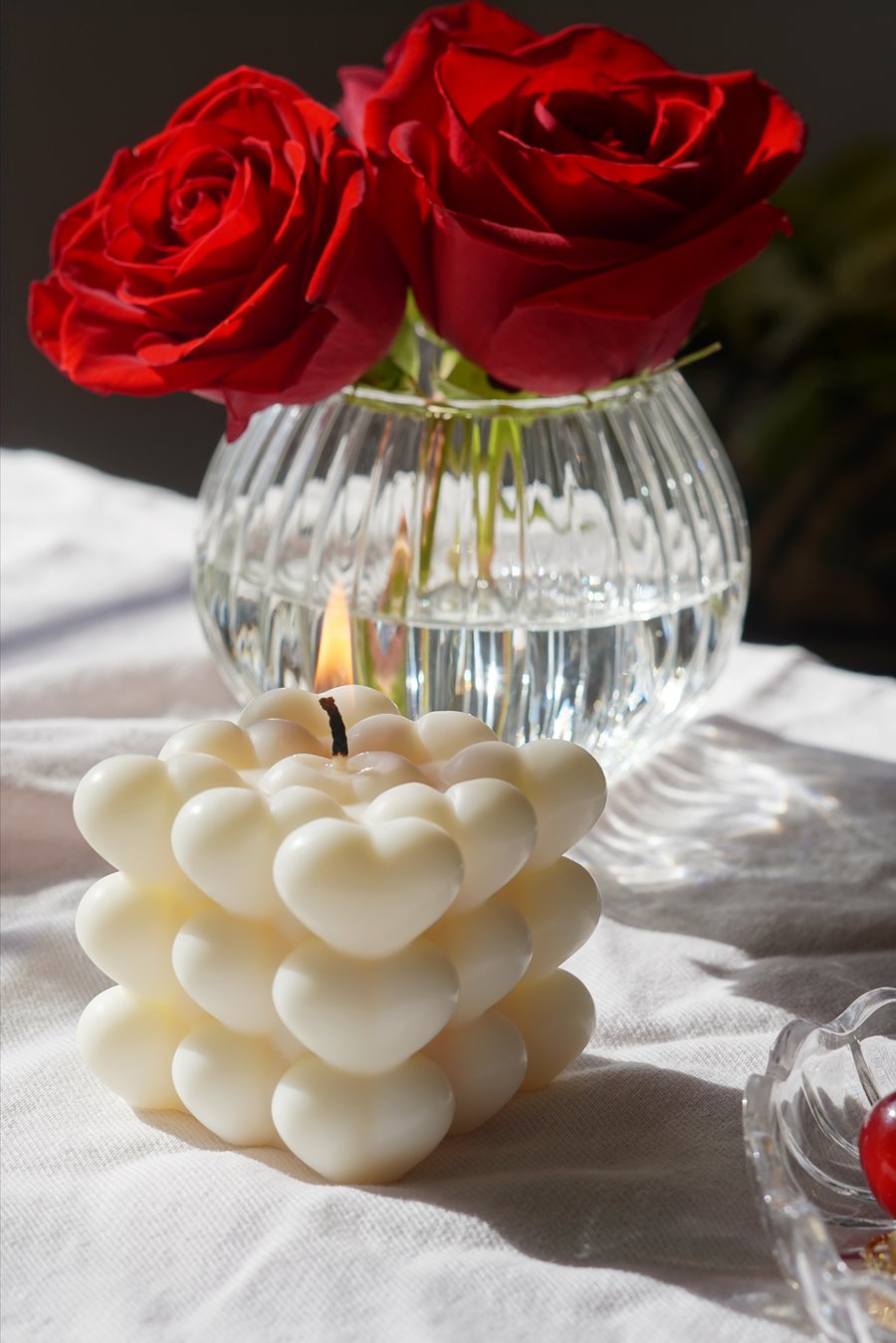 Image of Heart Bubble Candle 