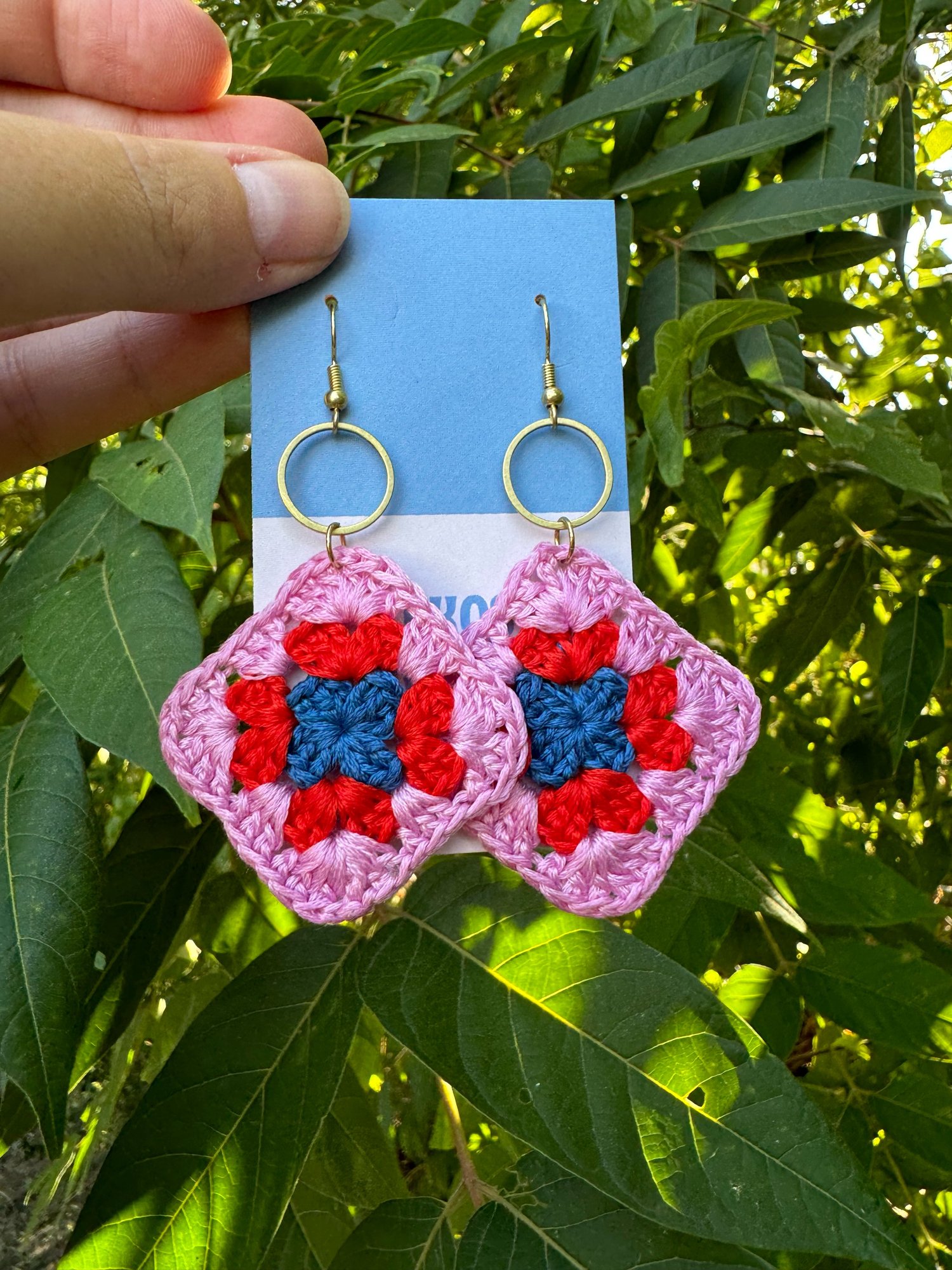 Image of Granny Square Earrings 