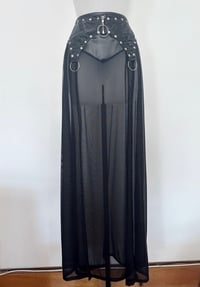 Image 3 of XS/S Snake Mesh Maxi Skirt (ready tos ship)