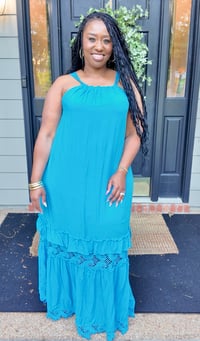 Image 2 of Laci Maxi Dress (Blue) 