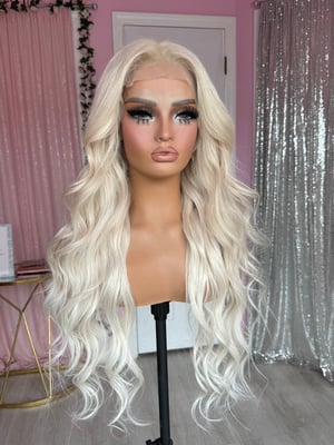 Image of human hair platinum blonde (ready to ship) 