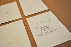 Image of Eames® Chairs Postcard Set